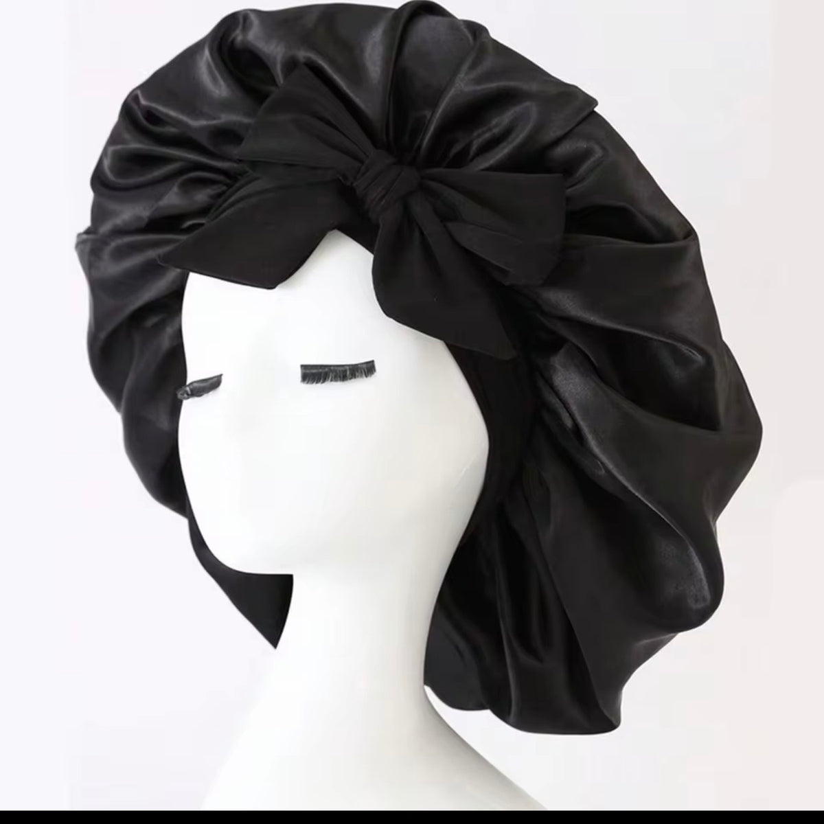 Luxury Satin Silk Sleep Bonnet – Adjustable Anti-Frizz Hair Protection Cap