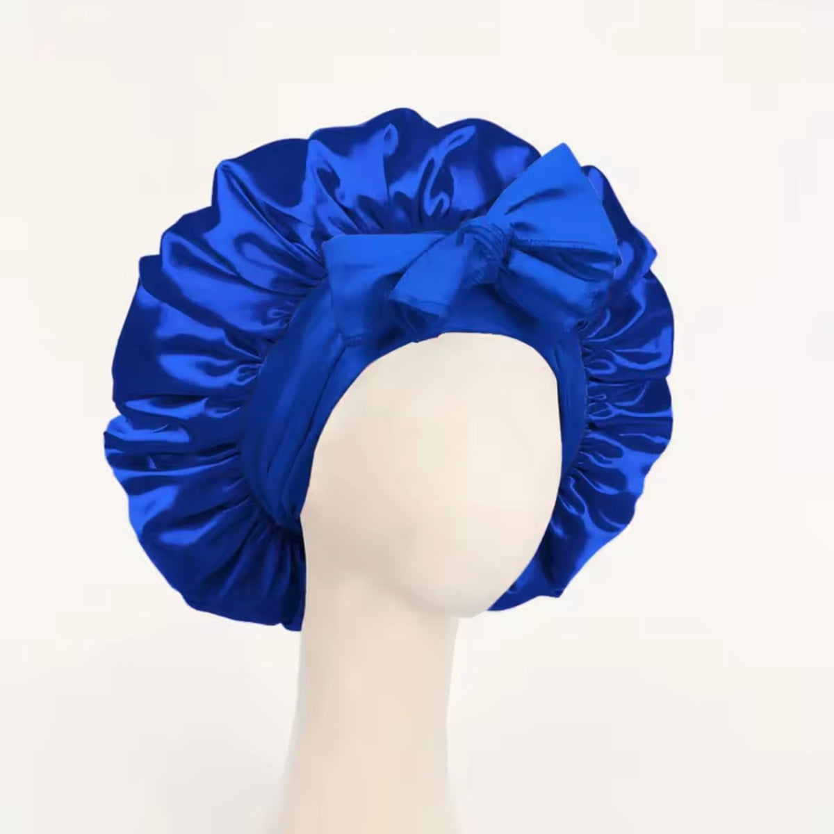 Luxury Satin Silk Sleep Bonnet – Adjustable Anti-Frizz Hair Protection Cap