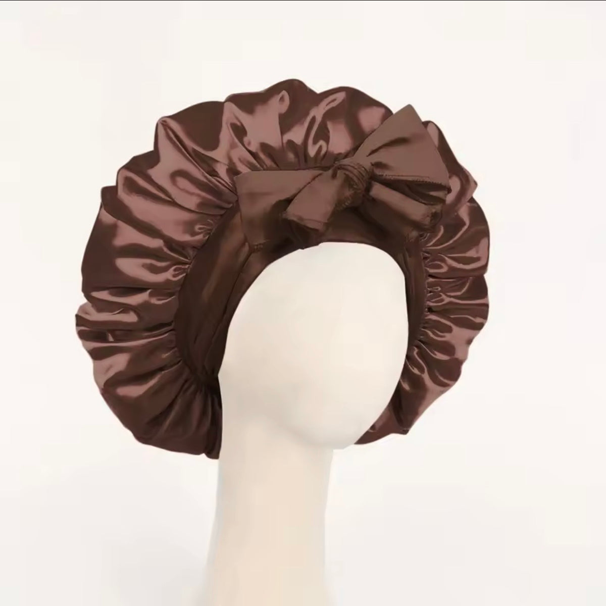 Luxury Satin Silk Sleep Bonnet – Adjustable Anti-Frizz Hair Protection Cap