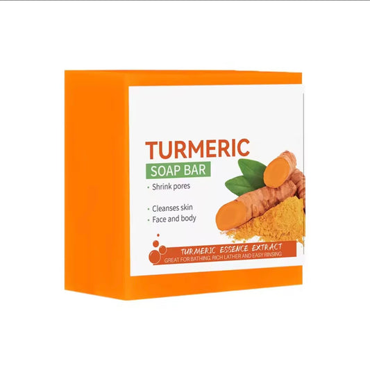 Turmeric Brightening Soap Bar – Natural Skin Cleanser for Face & Body