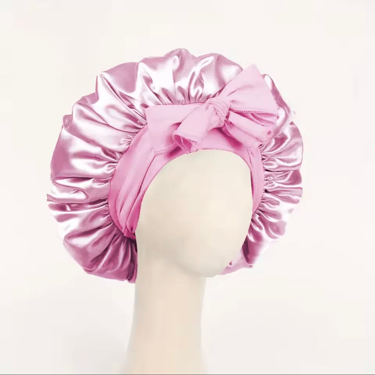 Luxury Satin Silk Sleep Bonnet – Adjustable Anti-Frizz Hair Protection Cap