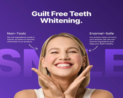 DR dent Purple Teeth Strips | Care for the Enamel Layer, Non-Toxic, Enamel Safe