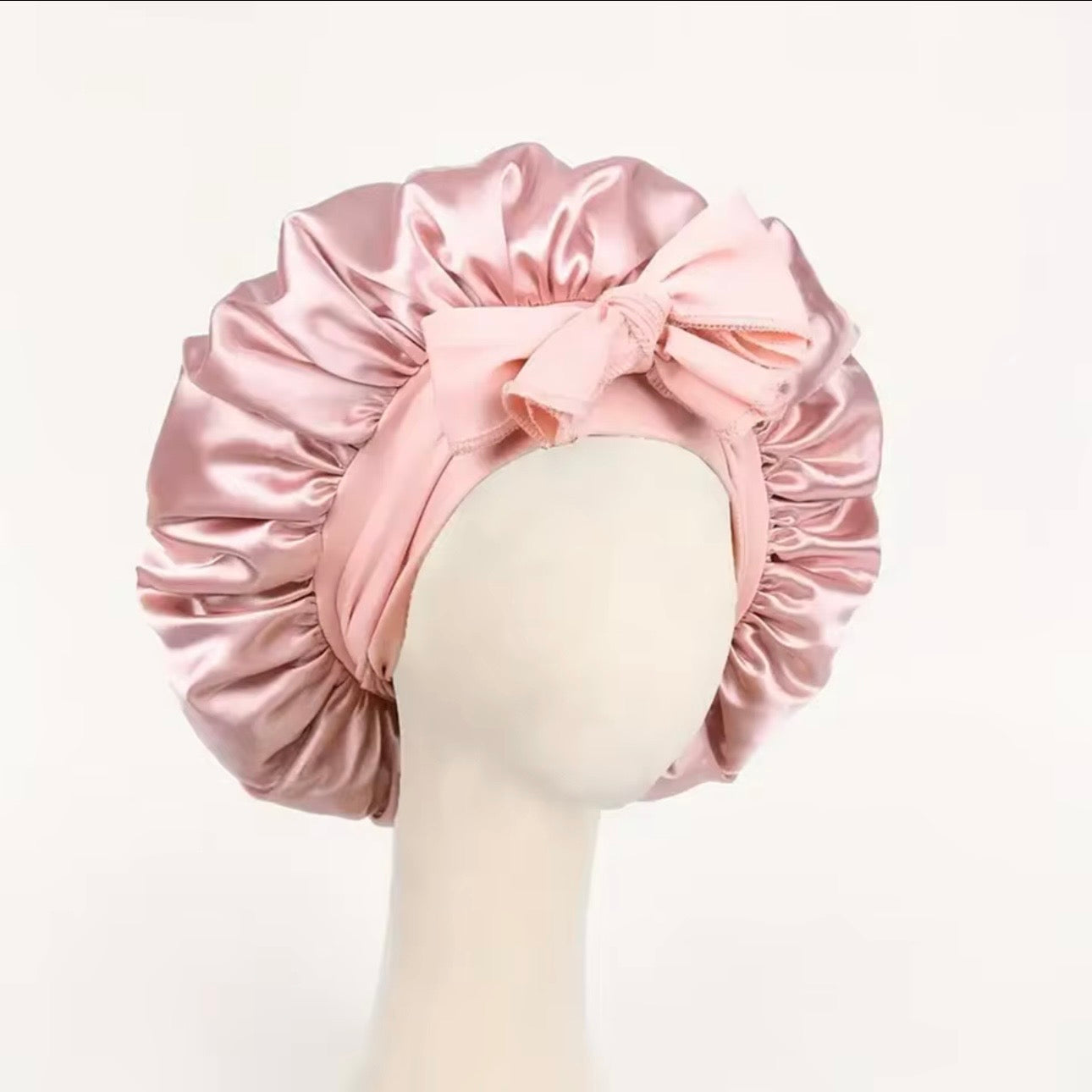 Luxury Satin Silk Sleep Bonnet – Adjustable Anti-Frizz Hair Protection Cap