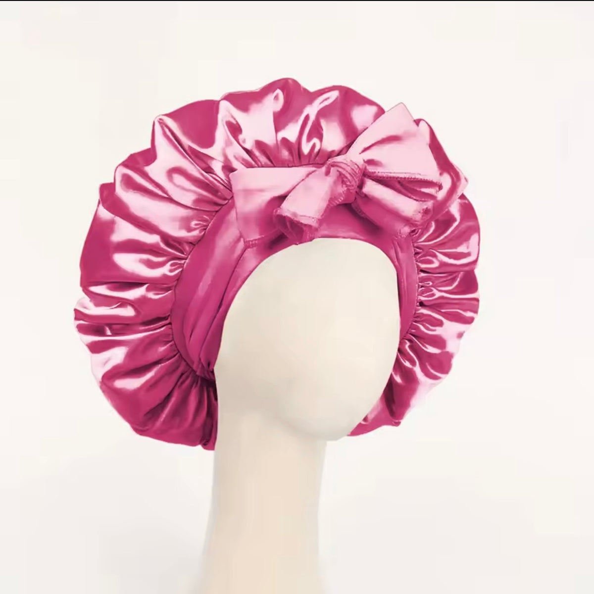 Luxury Satin Silk Sleep Bonnet – Adjustable Anti-Frizz Hair Protection Cap