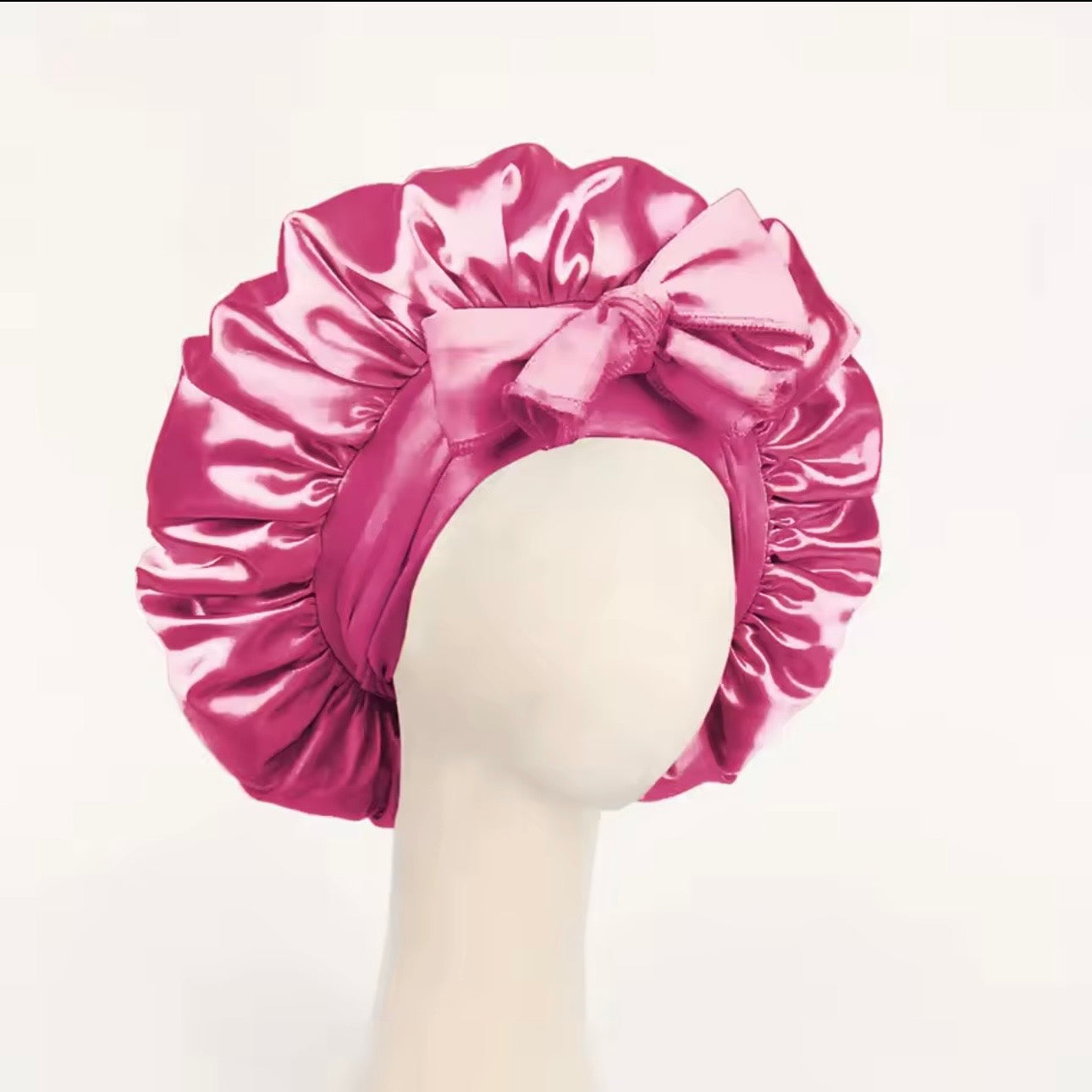 Luxury Satin Silk Sleep Bonnet – Adjustable Anti-Frizz Hair Protection Cap