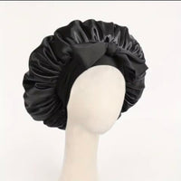 Luxury Satin Silk Sleep Bonnet – Adjustable Anti-Frizz Hair Protection Cap