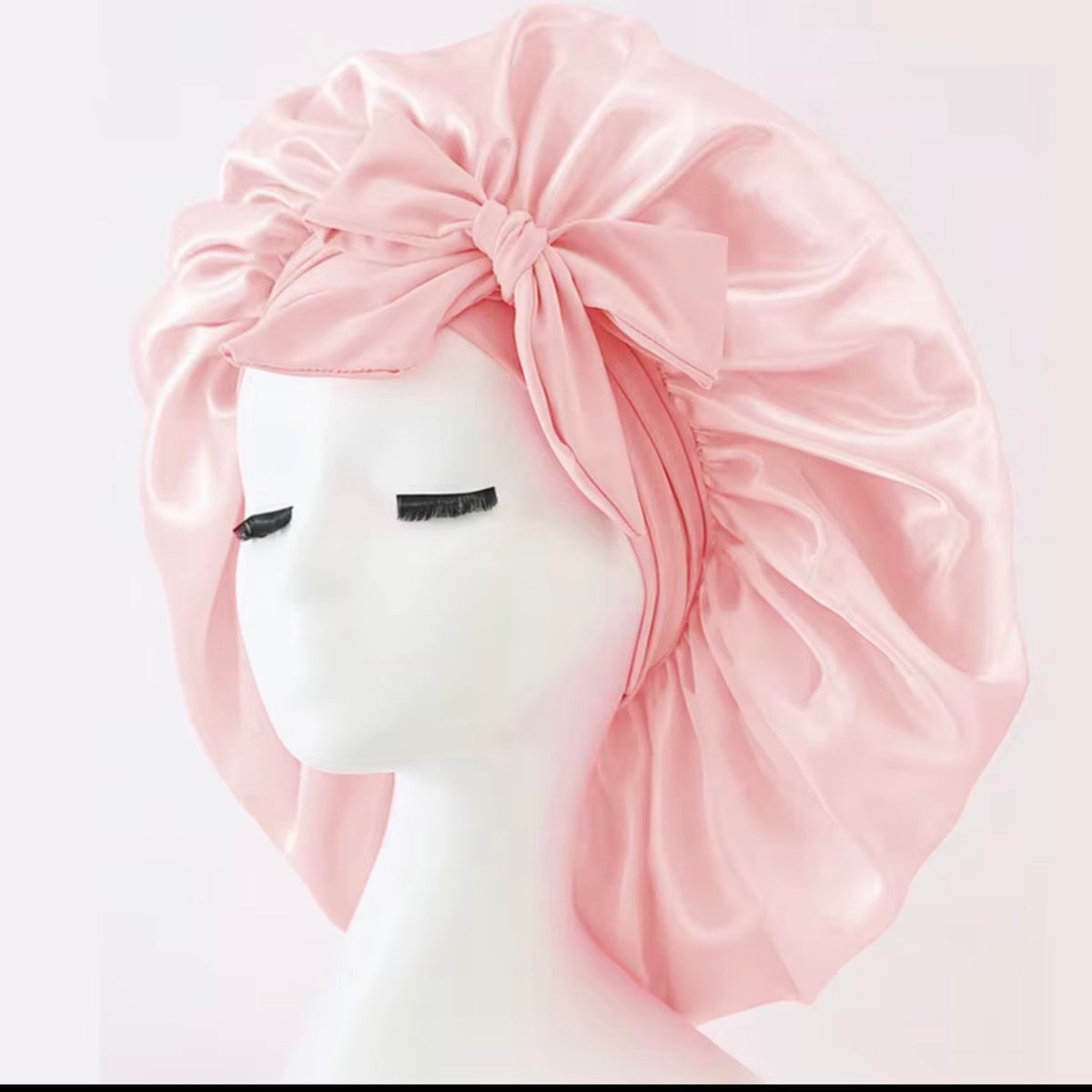 Luxury Satin Silk Sleep Bonnet – Adjustable Anti-Frizz Hair Protection Cap
