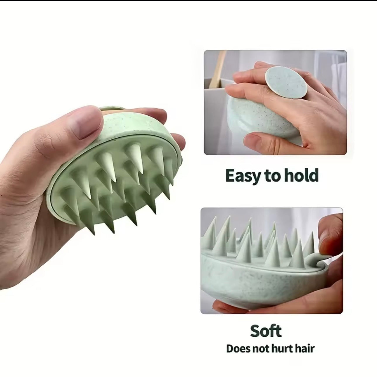Silicone Scalp Massaging Shampoo Brush