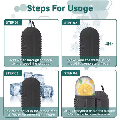 Ice Face Roller – Silicone Facial Ice Mold for Glowing Skin