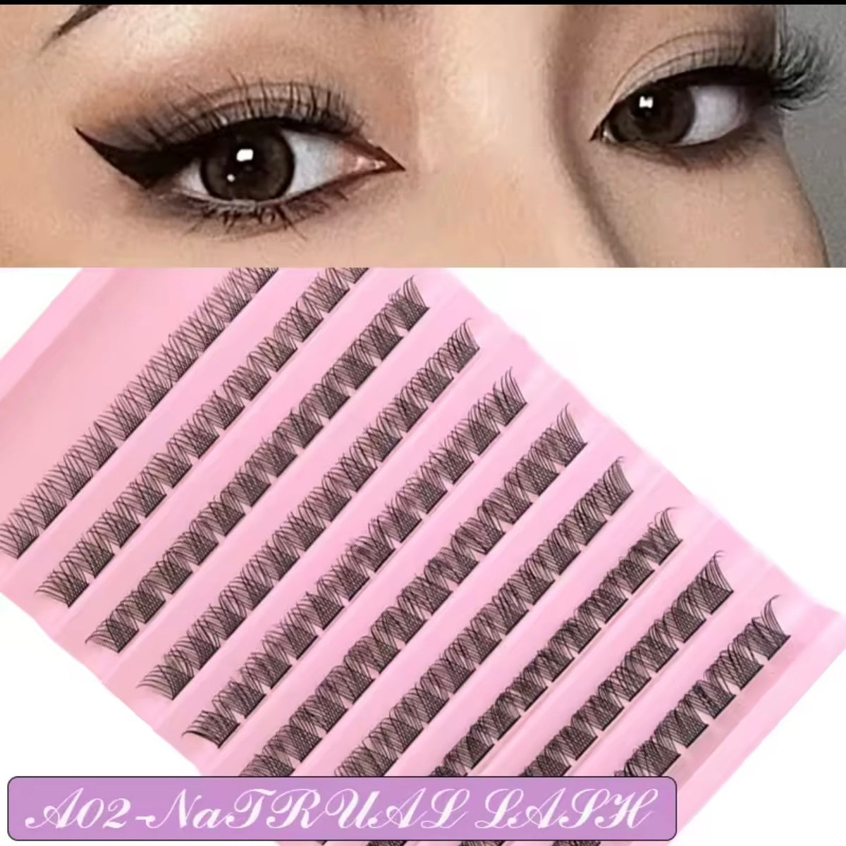 DIY Eyelash Extension Kit – Fluffy Cluster Lashes with Bond & Seal