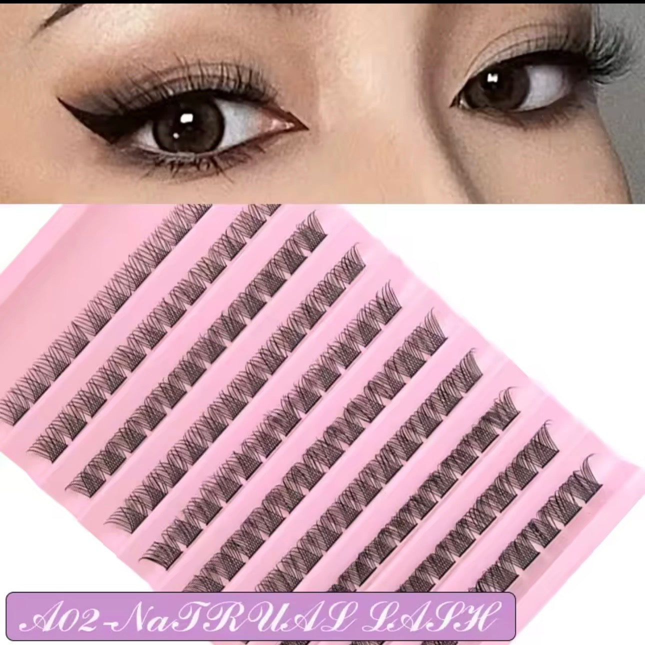 DIY Eyelash Extension Kit – Fluffy Cluster Lashes with Bond & Seal