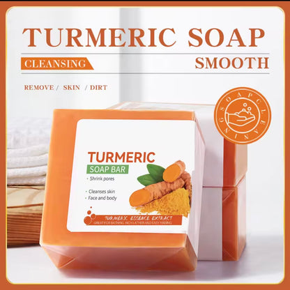 Turmeric Brightening Soap Bar – Natural Skin Cleanser for Face & Body