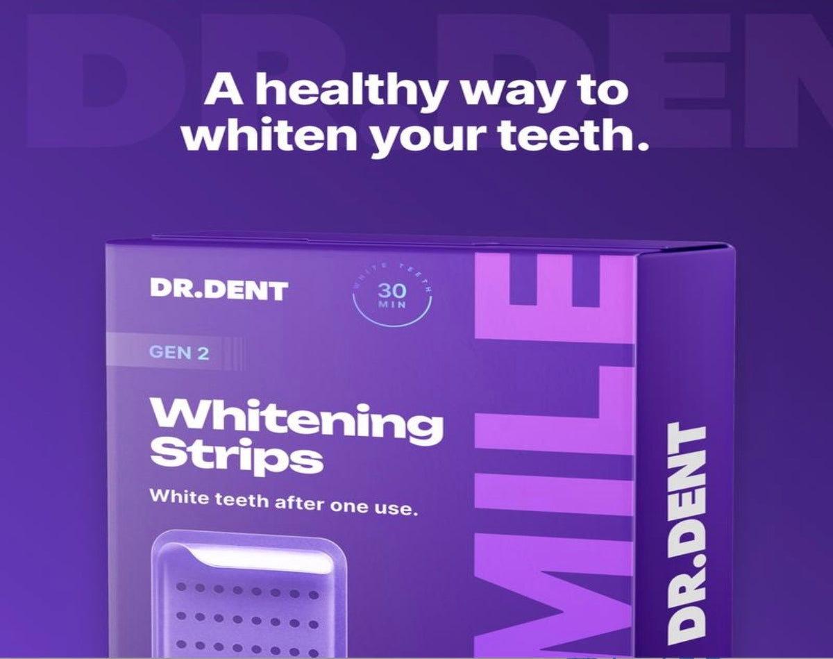 DR dent Purple Teeth Strips | Care for the Enamel Layer, Non-Toxic, Enamel Safe