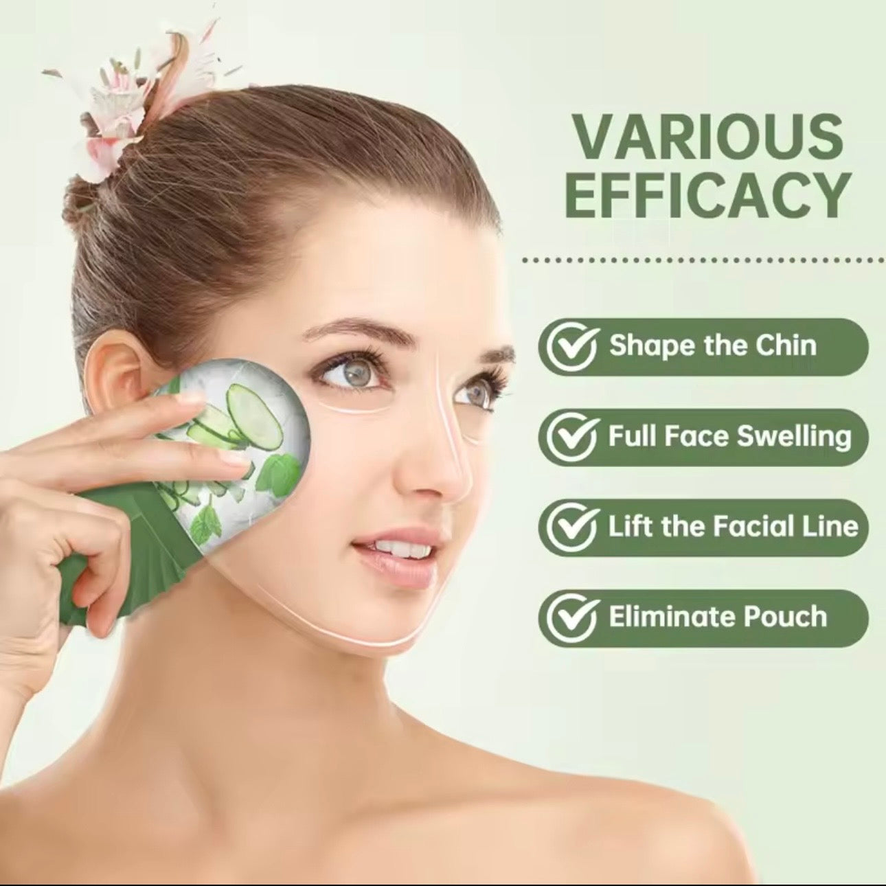 Ice Face Roller – Silicone Facial Ice Mold for Glowing Skin